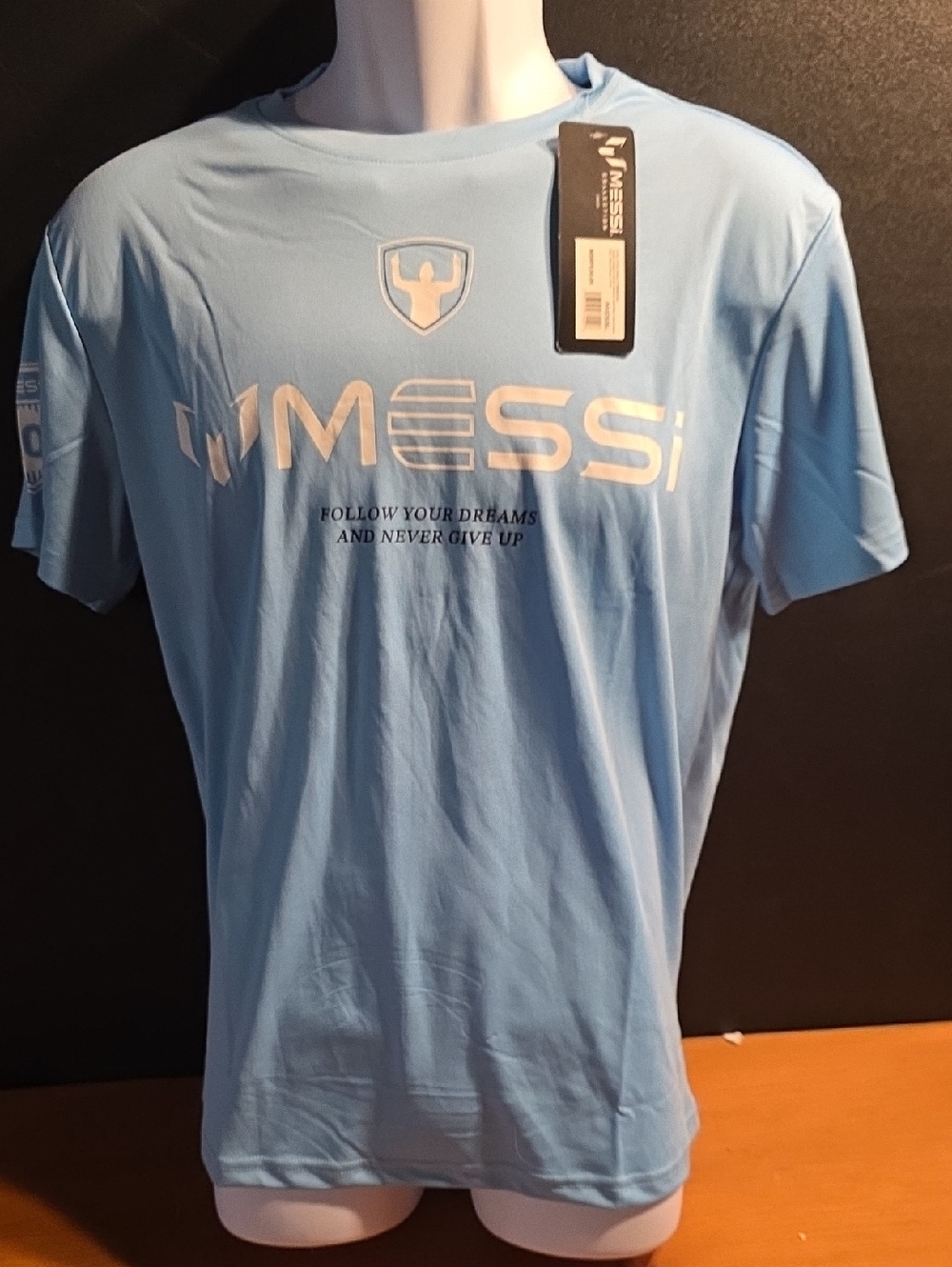 MESSi Men’s Light Blue Short-Sleeve Crew Tee
